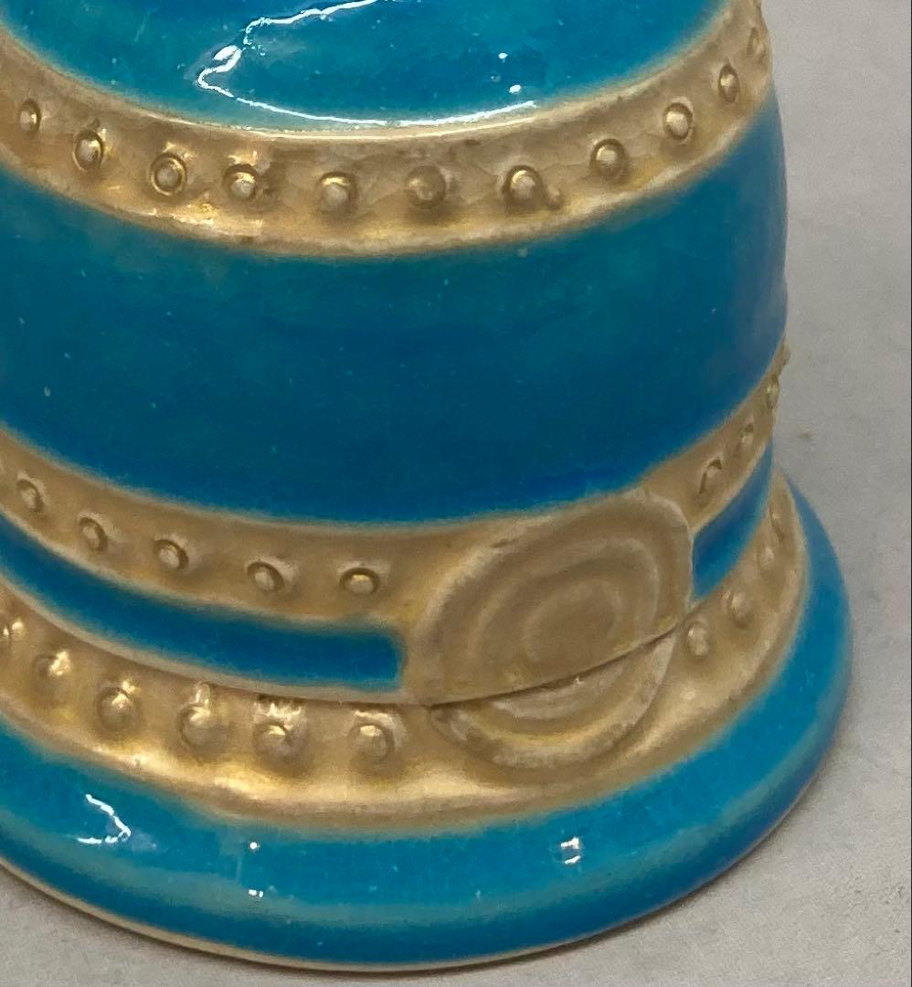 B333b 双竜頭釣鐘 香合　吾唯足知　作者不詳　保存用桐箱付　茶道具　巳年