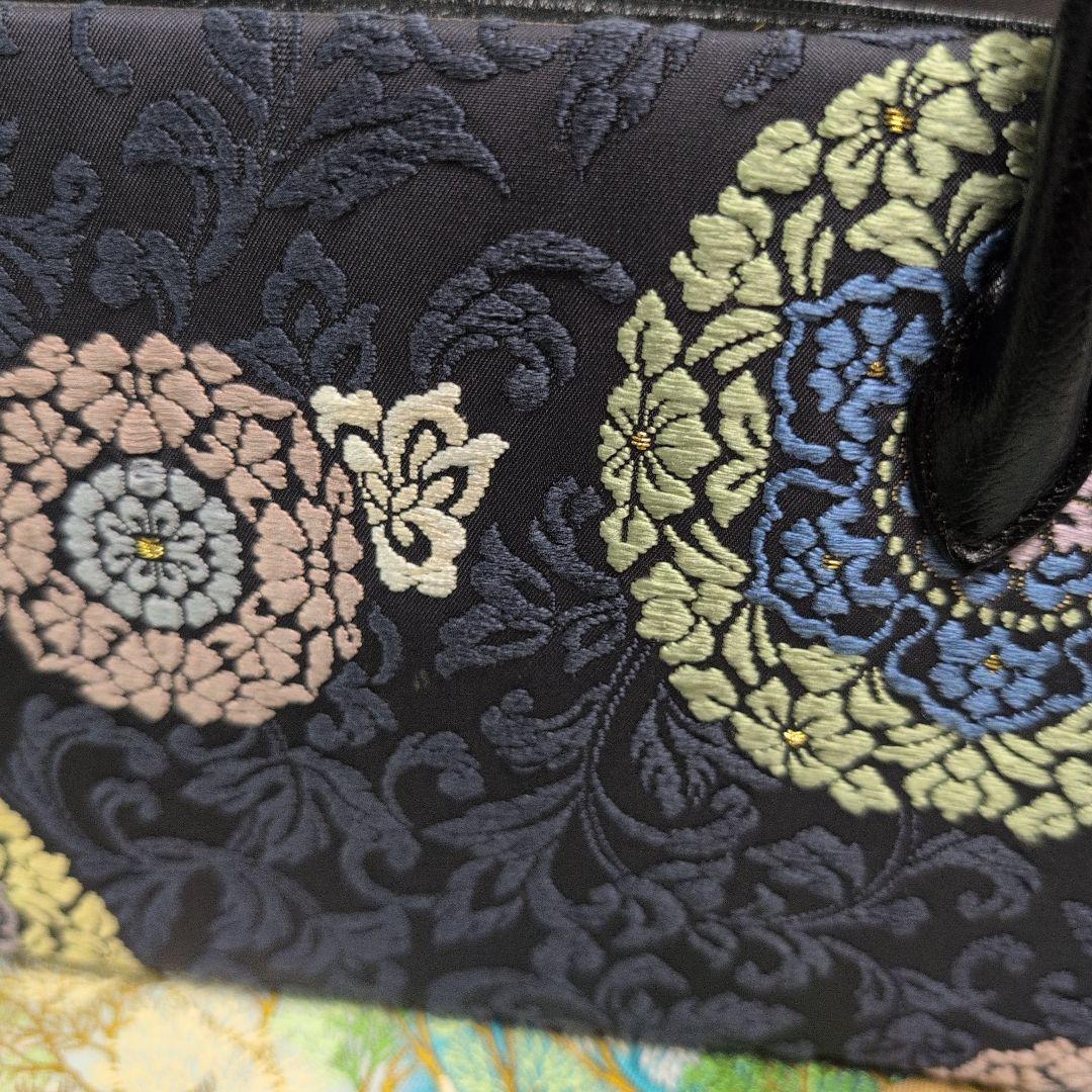 利休バック　和装用バッグ 華紋　柄 大きめ　新品