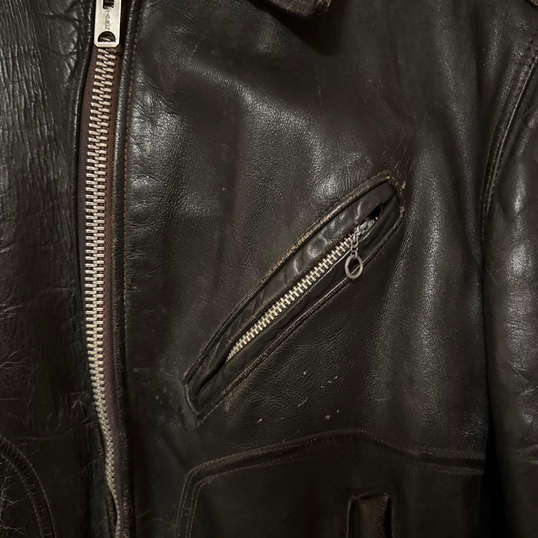 ヴィンテージ　ショット　レザージャケット60年代　サボテンタグ