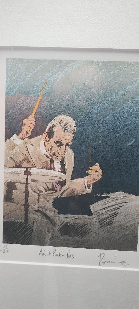 ロン・ウッド（ローリングストーンズ）リトグラフ