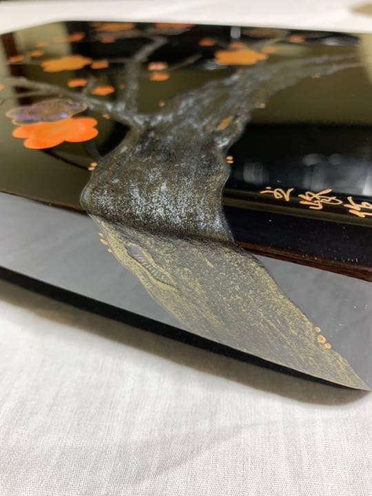 文箱　硯箱　輪島塗り　螺鈿　蒔絵