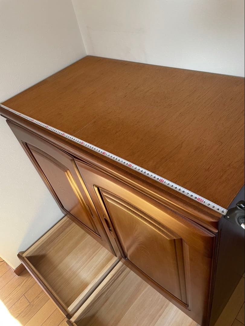 木製収納タンス 引き出し付き ブラウン　婚礼ダンス