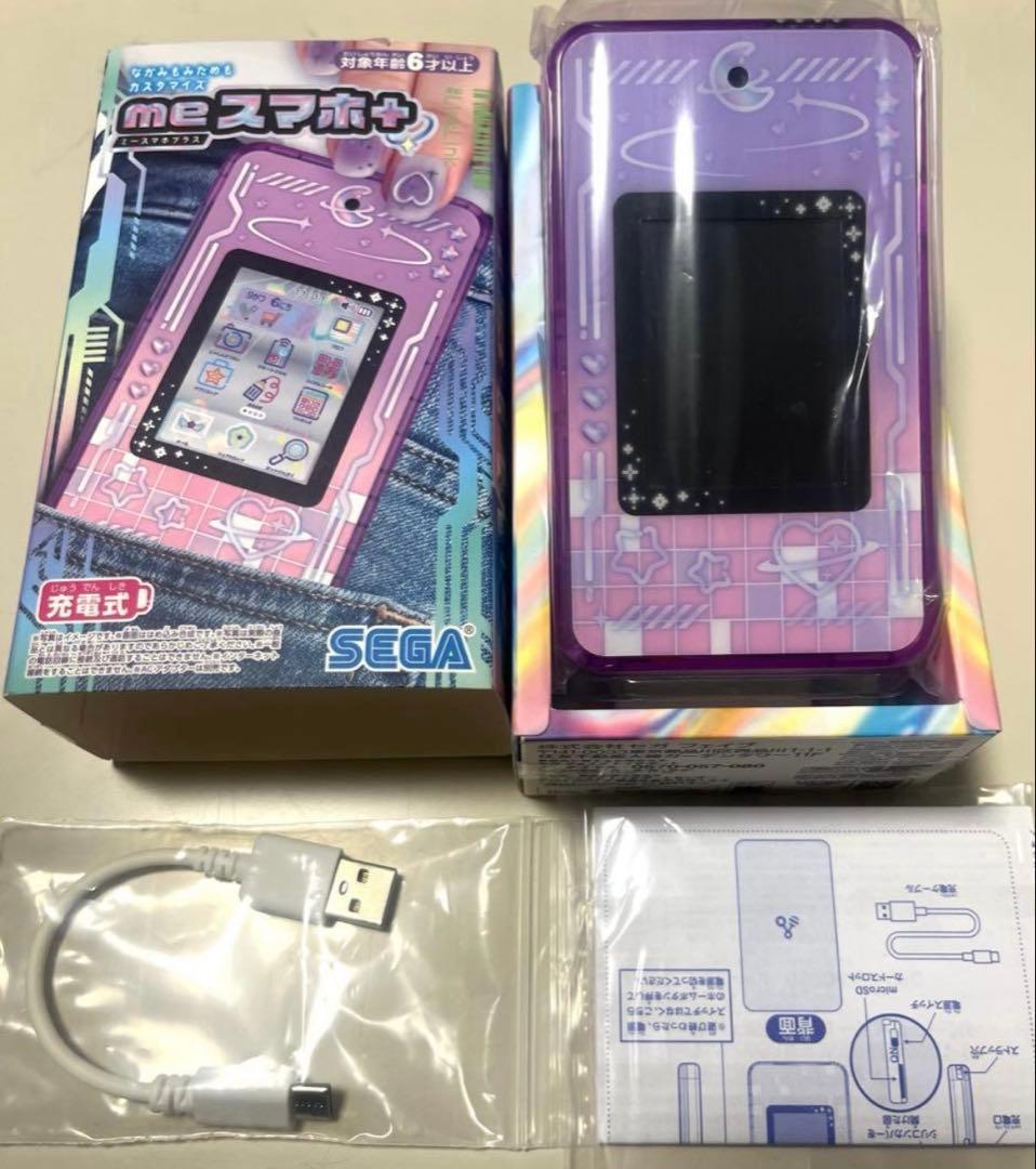 ⭐︎大人気^_^⭐︎セガフェイブmeスマホ＋ エモきゅんパープル⭐︎