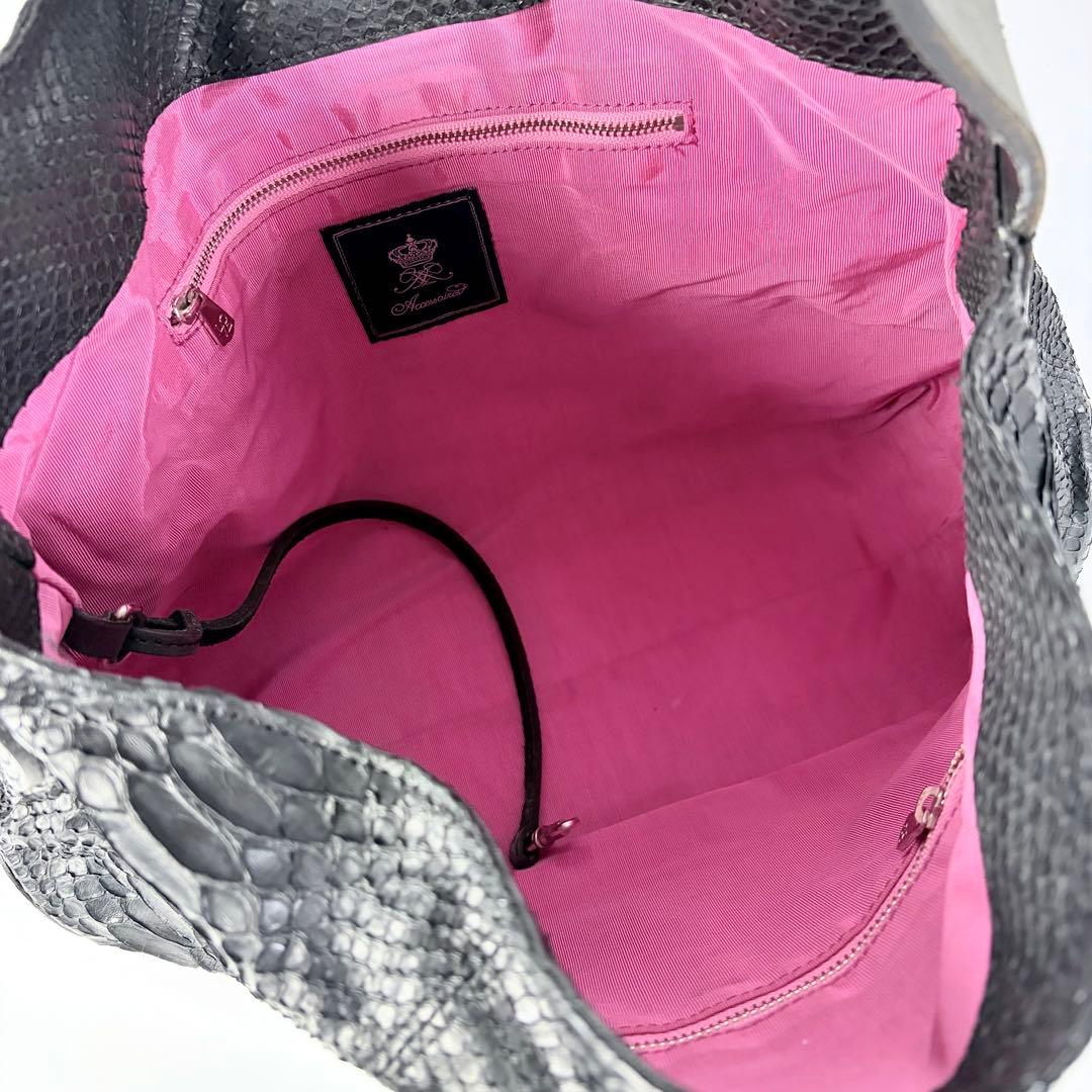 ぴょぴょ ADMJ　 エーディエムジェイ　パイソン　ショルダービジュー付き