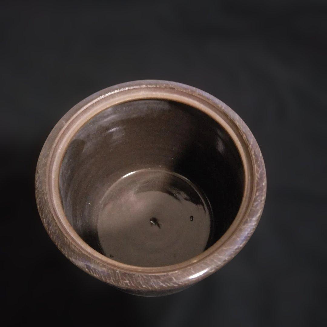 横石臥牛 現川焼 香炉　 共箱付 臥牛窯 鶴　美品