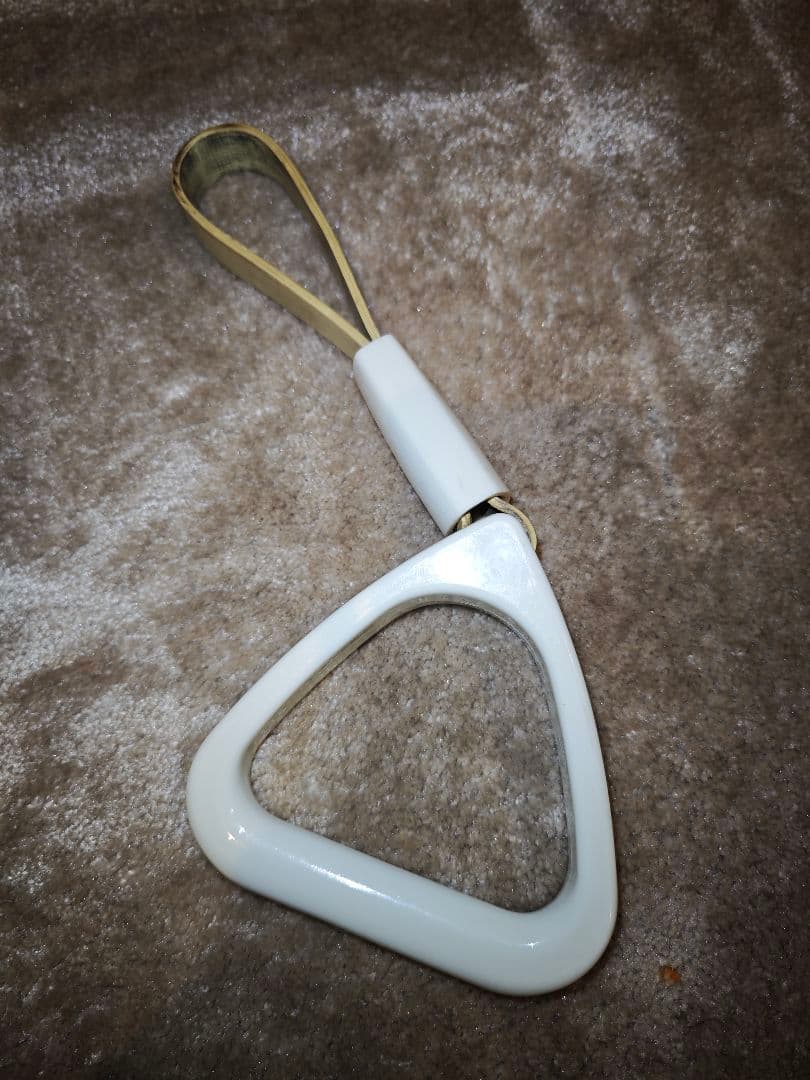 【鉄道廃品】東京メトロ　車両側面ロゴプレート＋ つり革