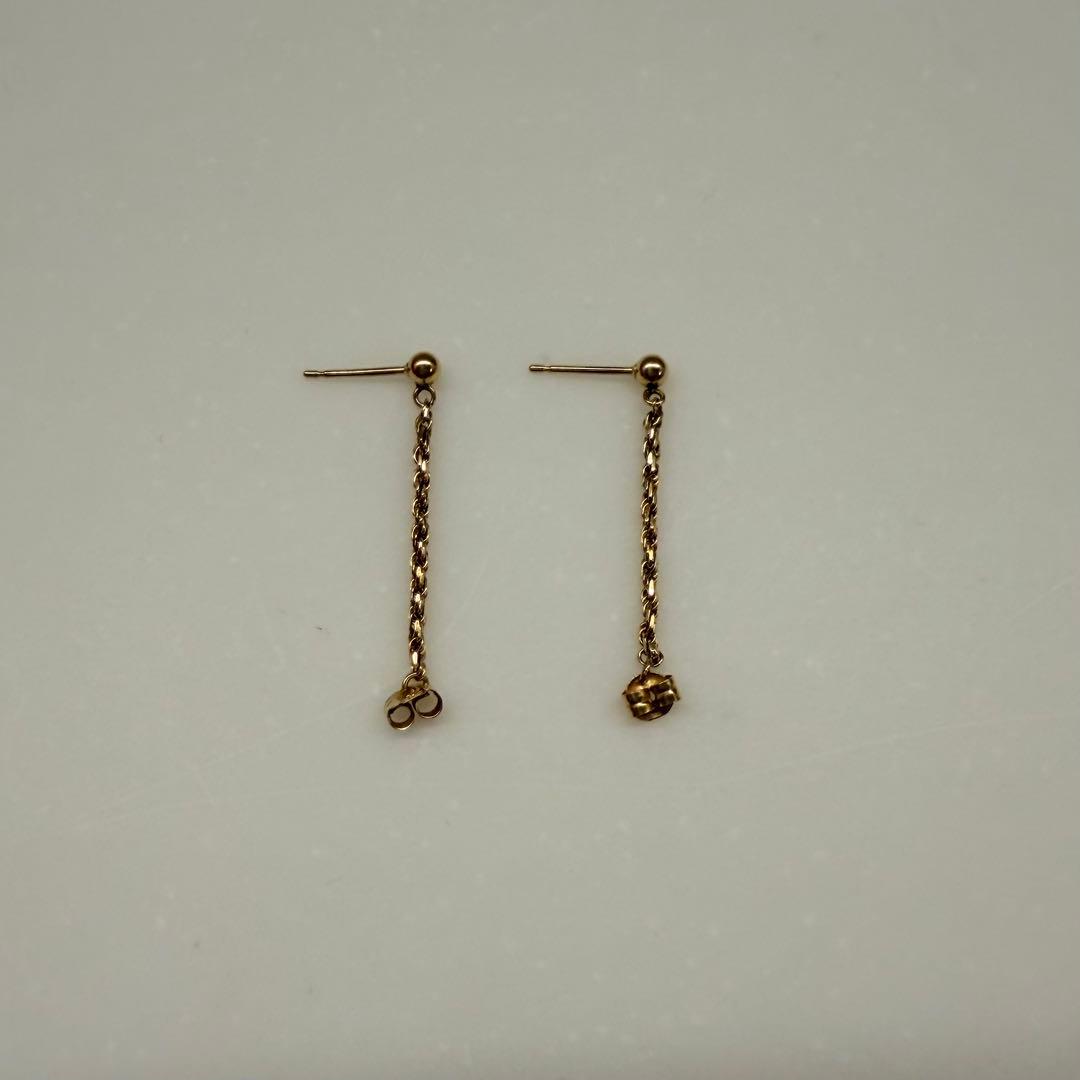 AHKAH フレンチロープ ピアス　k18