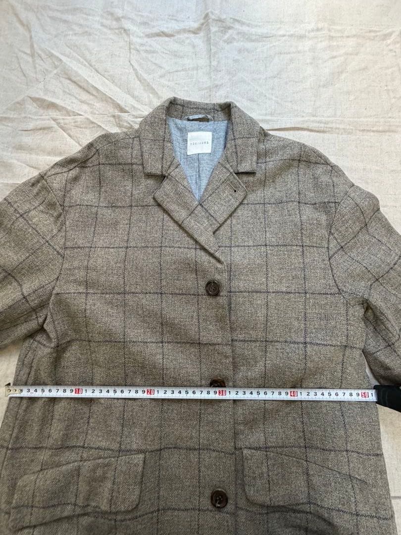 未使用　トゥジュー　チェスターコート　ウール　カシミヤ　日本製