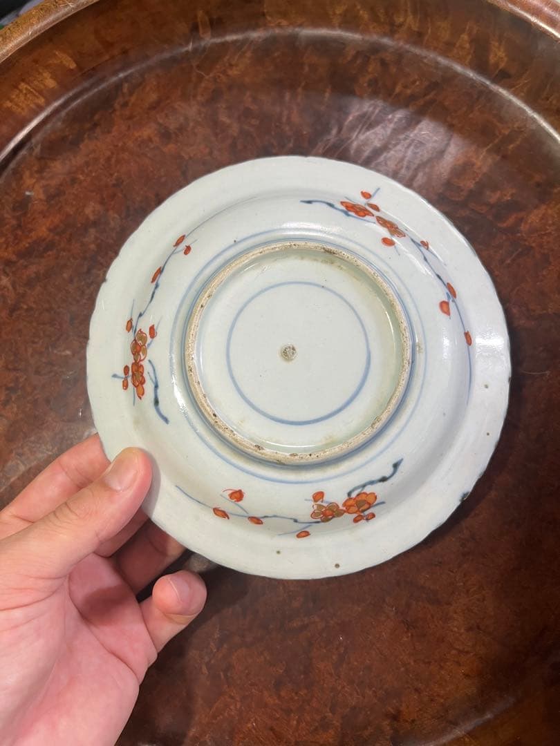 古伊万里　色絵　皿　元禄伊万里　輸出手