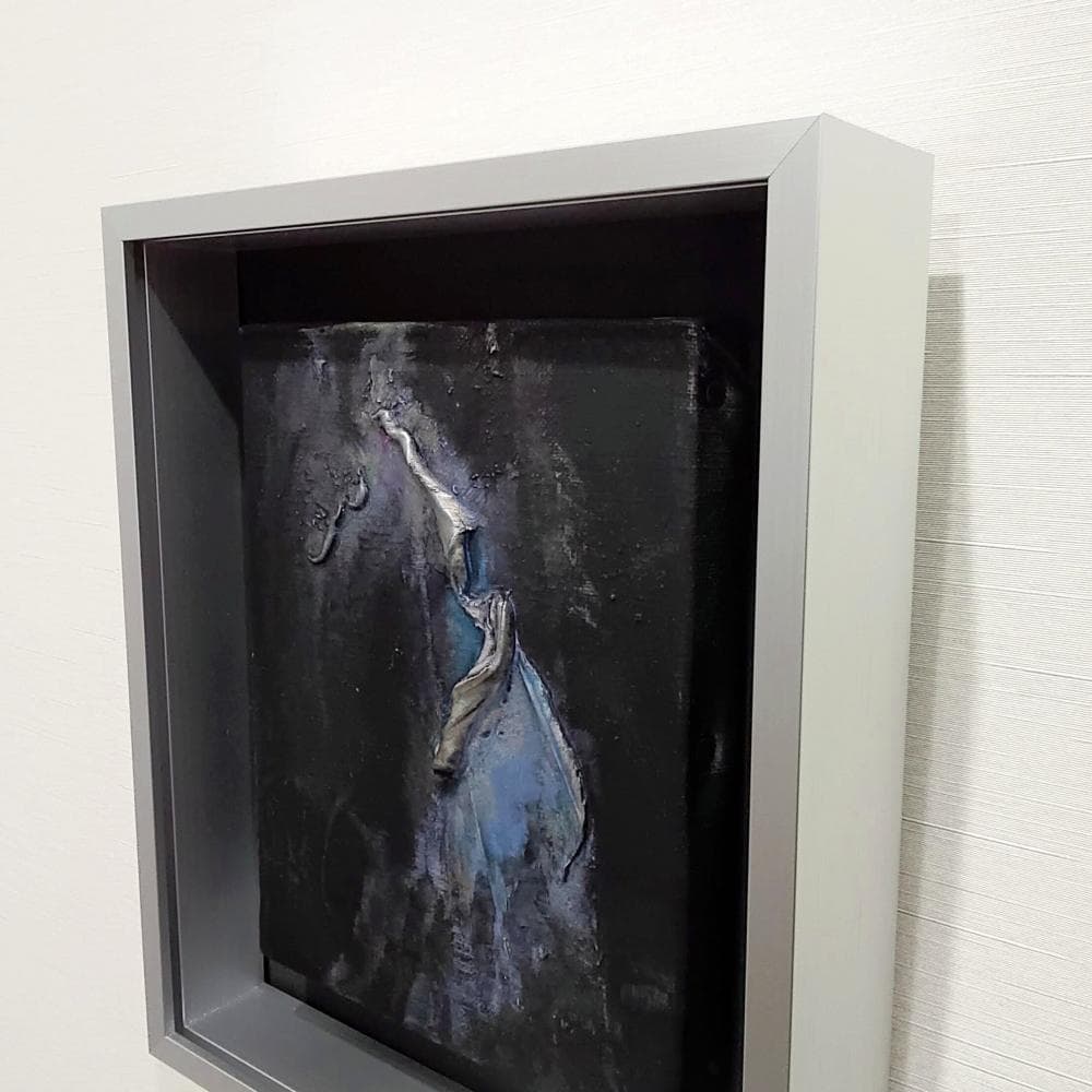 内野隆文　抽象画　F0号　絵画　キャンバス　アクリル　現代美術　額縁