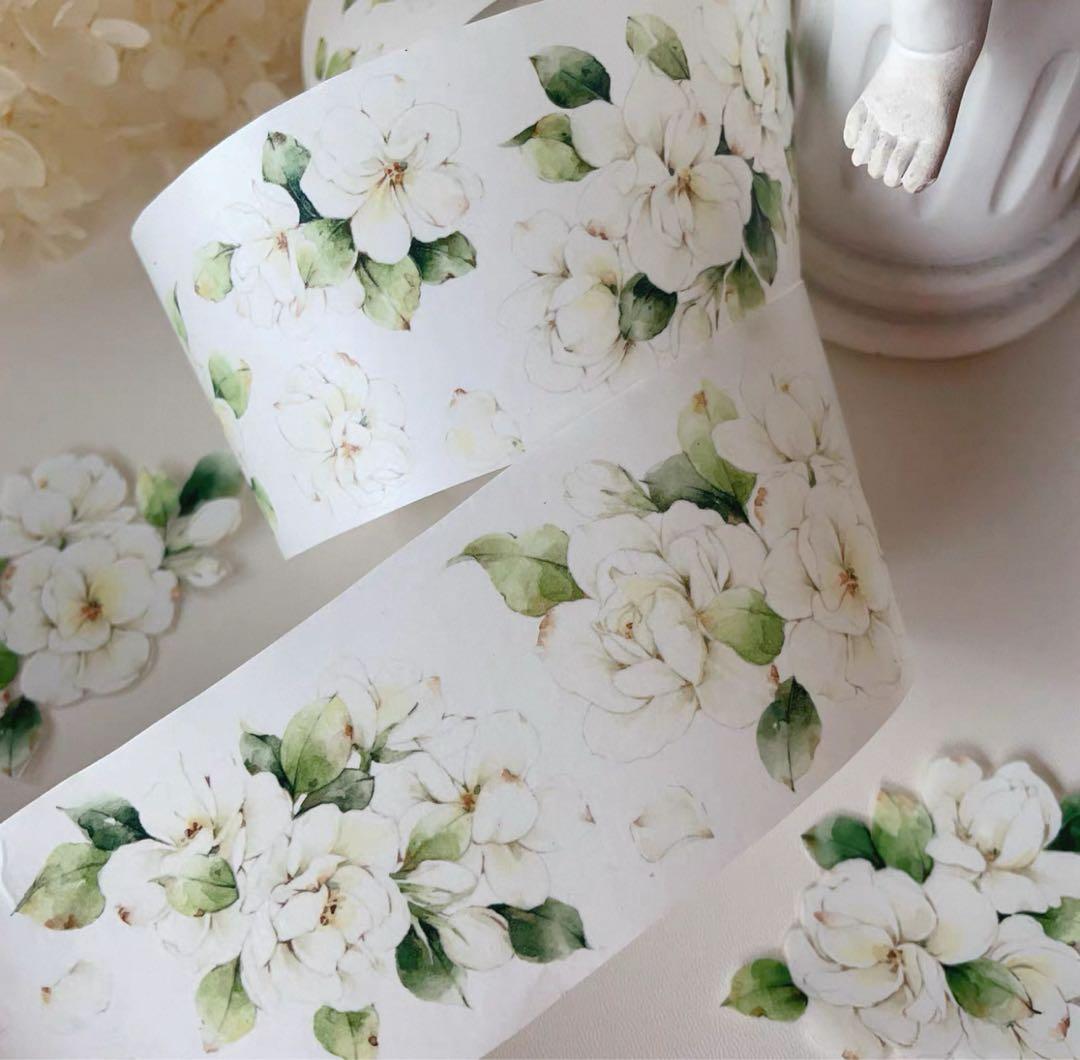 【新品未開封】海外マステ　12本　まとめ売り　花系　マスキングテープ