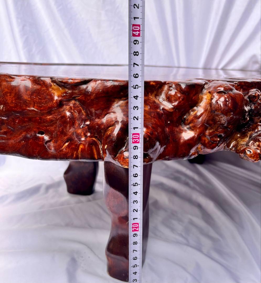 ③ 天然木 一枚板 座卓 ローテーブル 幅110cm