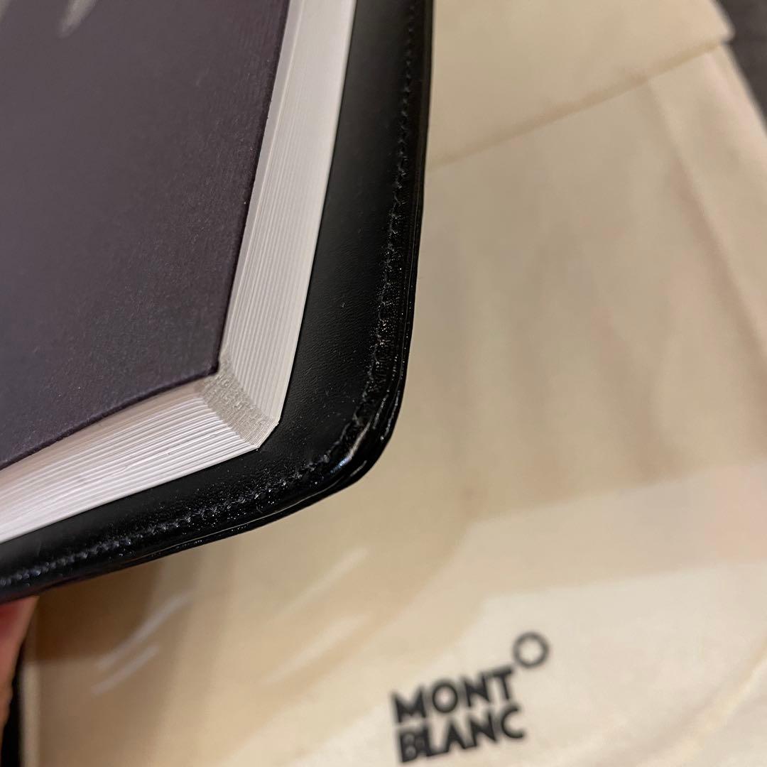 【新品未使用】Montblanc モンブランノートブックレザーブラック
