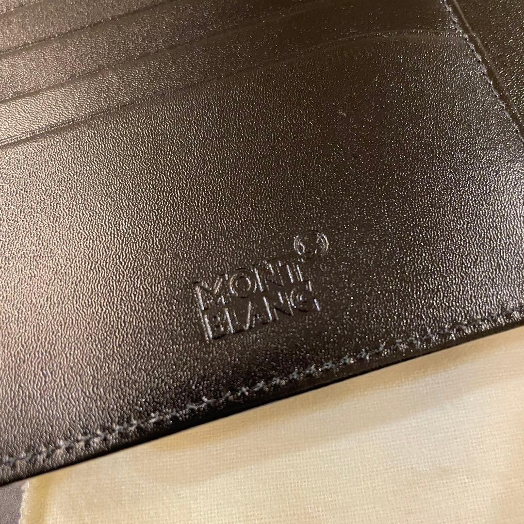 【新品未使用】Montblanc モンブランノートブックレザーブラック