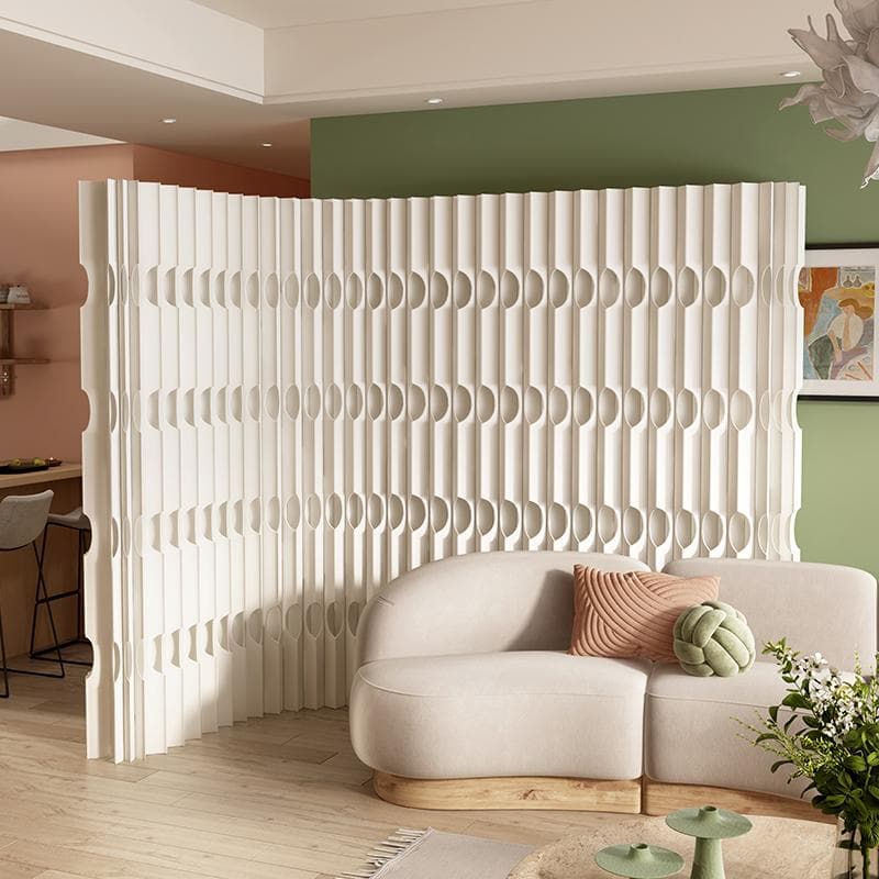 パーテーション間仕切り折り畳み式高さ1.6ｍ長さ2ｍ-3ｍ組立不要ついたて目6+