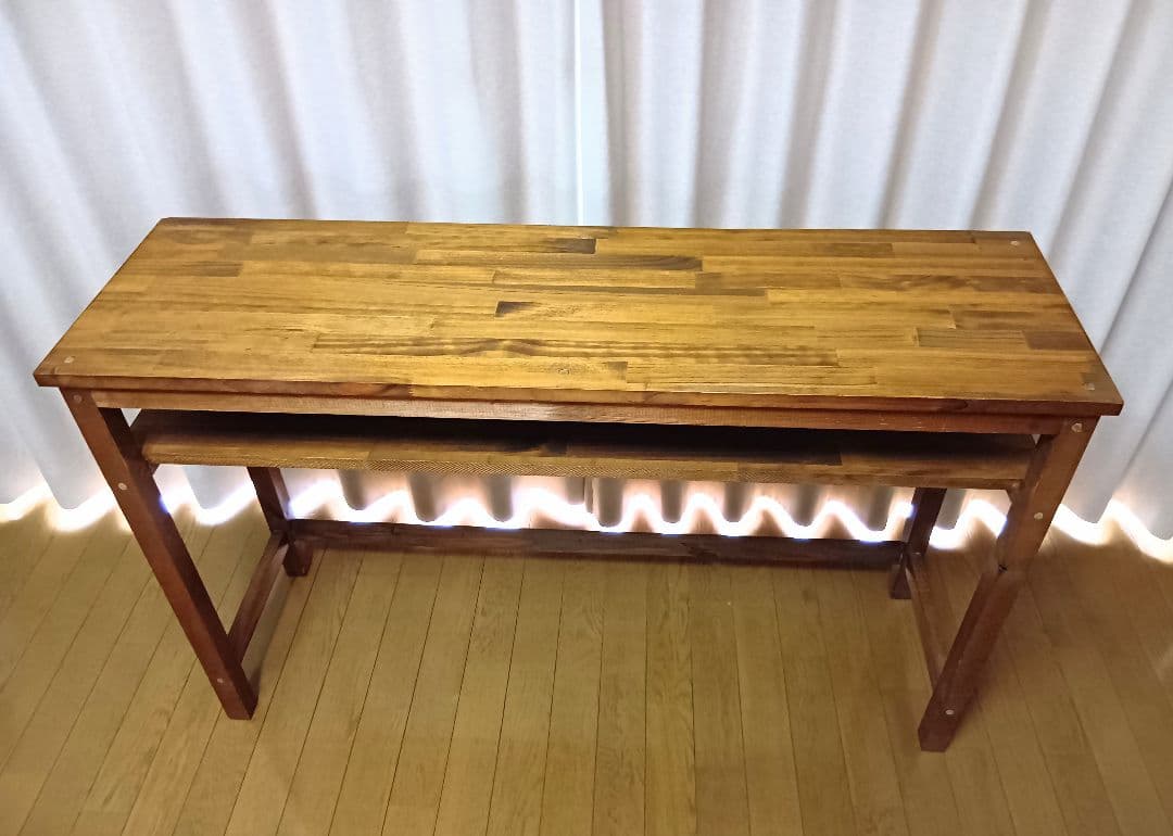 木製デスク　ハンドメイドデスク　木製机 パソコンデスク