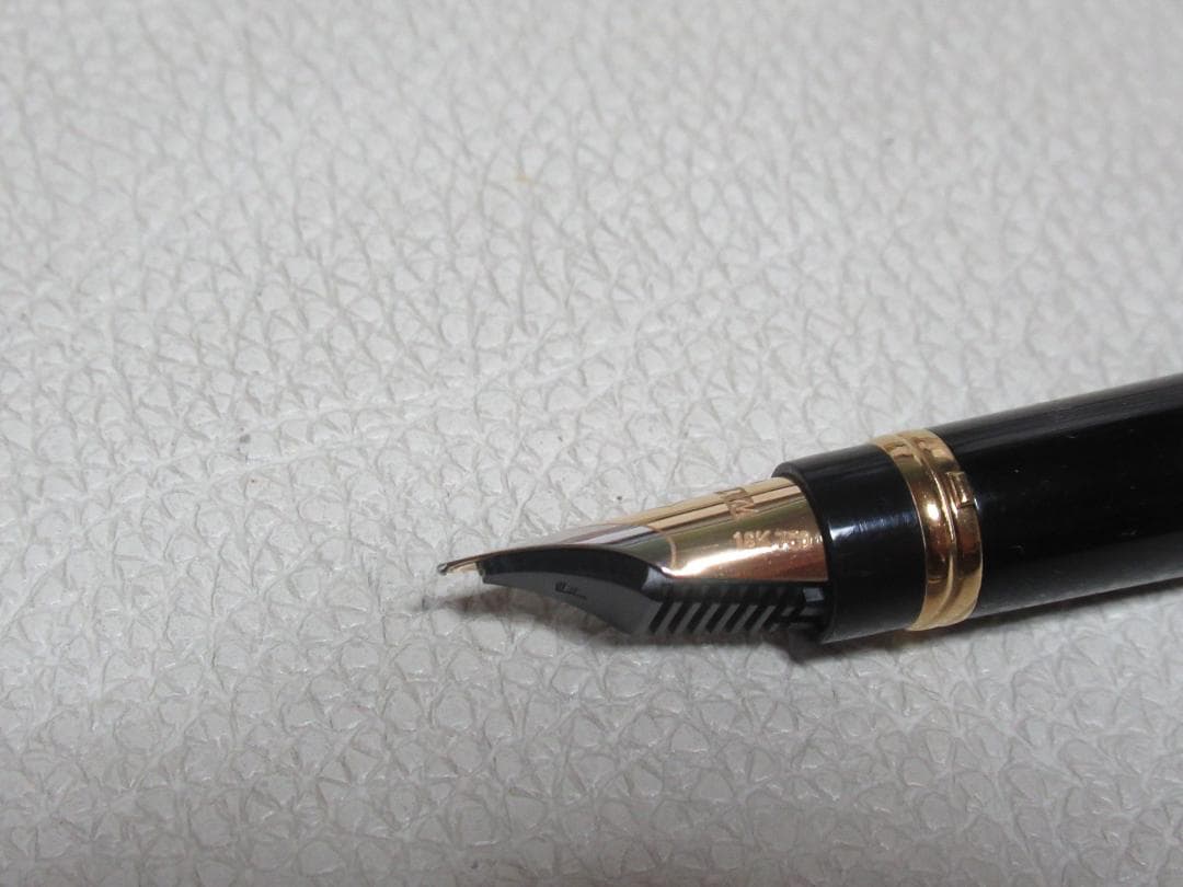 未使用近絶版’90年定価6.6万◆ウォーターマン リエゾン 黒 ペン先18K F