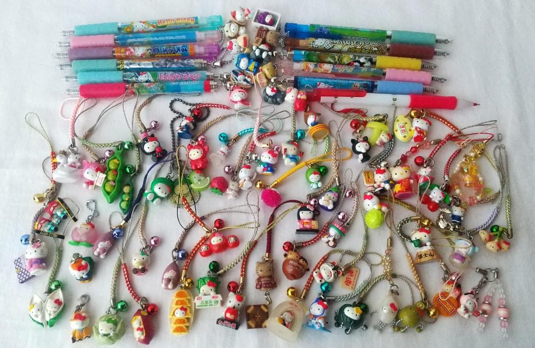 キティ　ご当地　根付け　ボールペン　シャープペン　ストラップ　まとめ売り