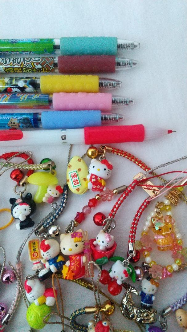 キティ　ご当地　根付け　ボールペン　シャープペン　ストラップ　まとめ売り