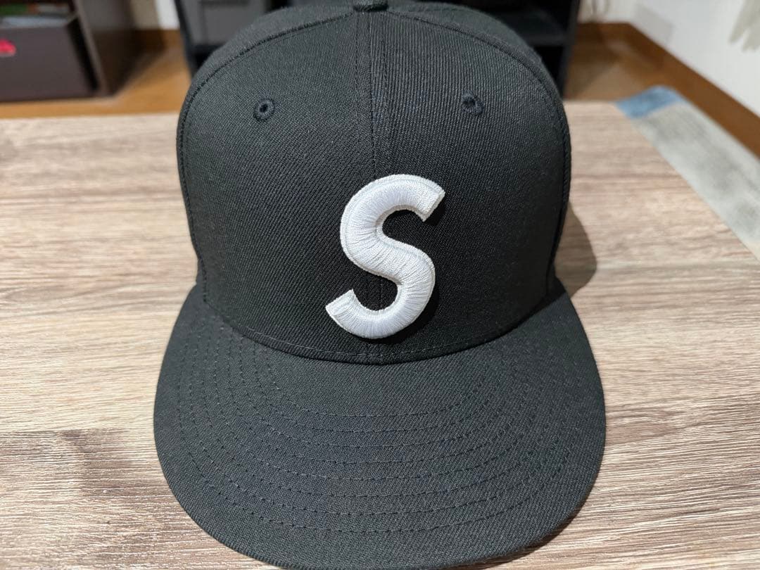 Supreme Sロゴ Reaper キャップ 7 5/8 黒
