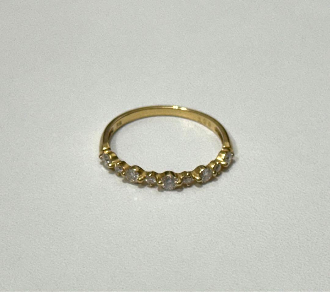 k18メレダイヤ11号リング♪