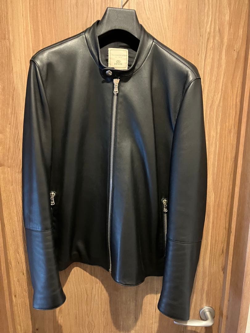 別注 DENIM×TOMORROWLAND 黒 羊皮 サイズ50