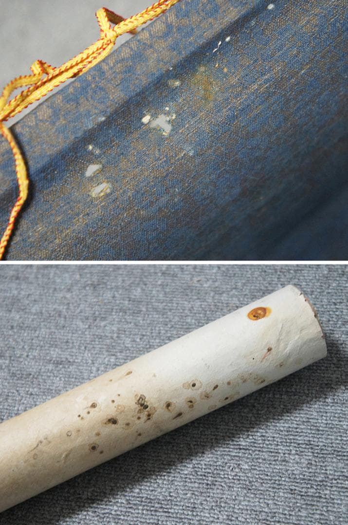 【画】　★ 字画 紙本水墨絵春桃図掛軸 ★　作家物　高山亭台 肉筆保証　近代書画