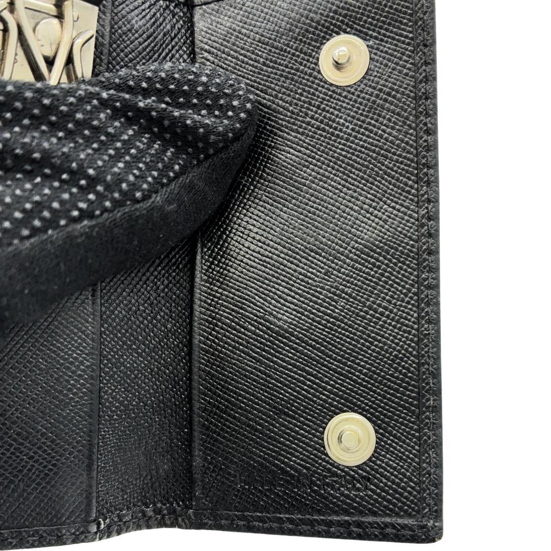 PRADA プラダ キーケース ブラック サフィアーノ