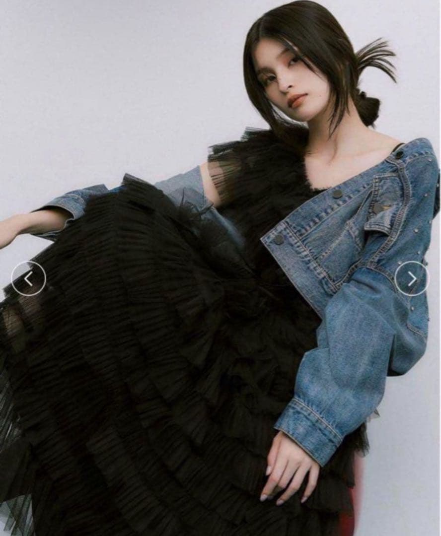 新品✴︎ FRAY.ID フレイアイディー　2wayチュールフリルティアードドレス