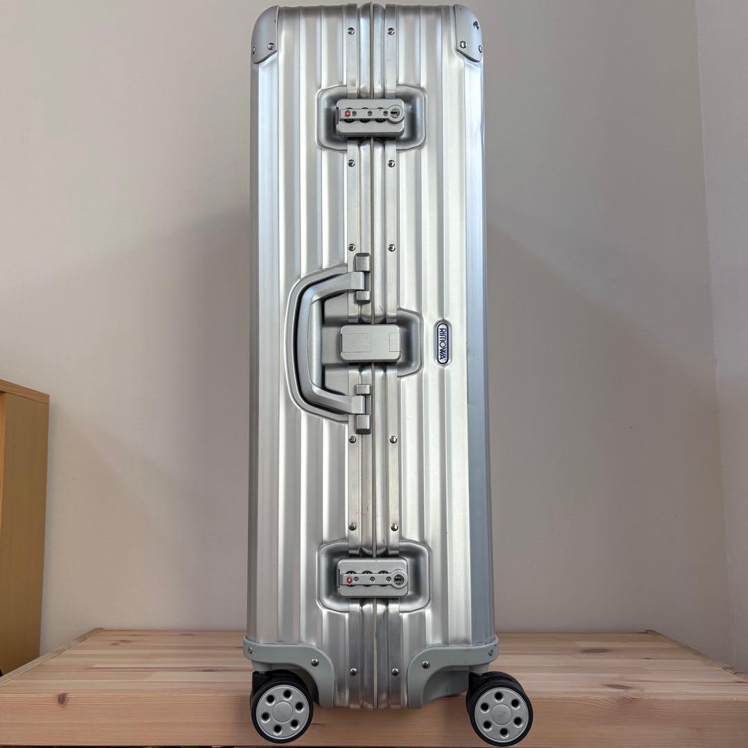 青ロゴ・美品 RIMOWA TOPAS 104L キャリーケース　大容量　アルミ