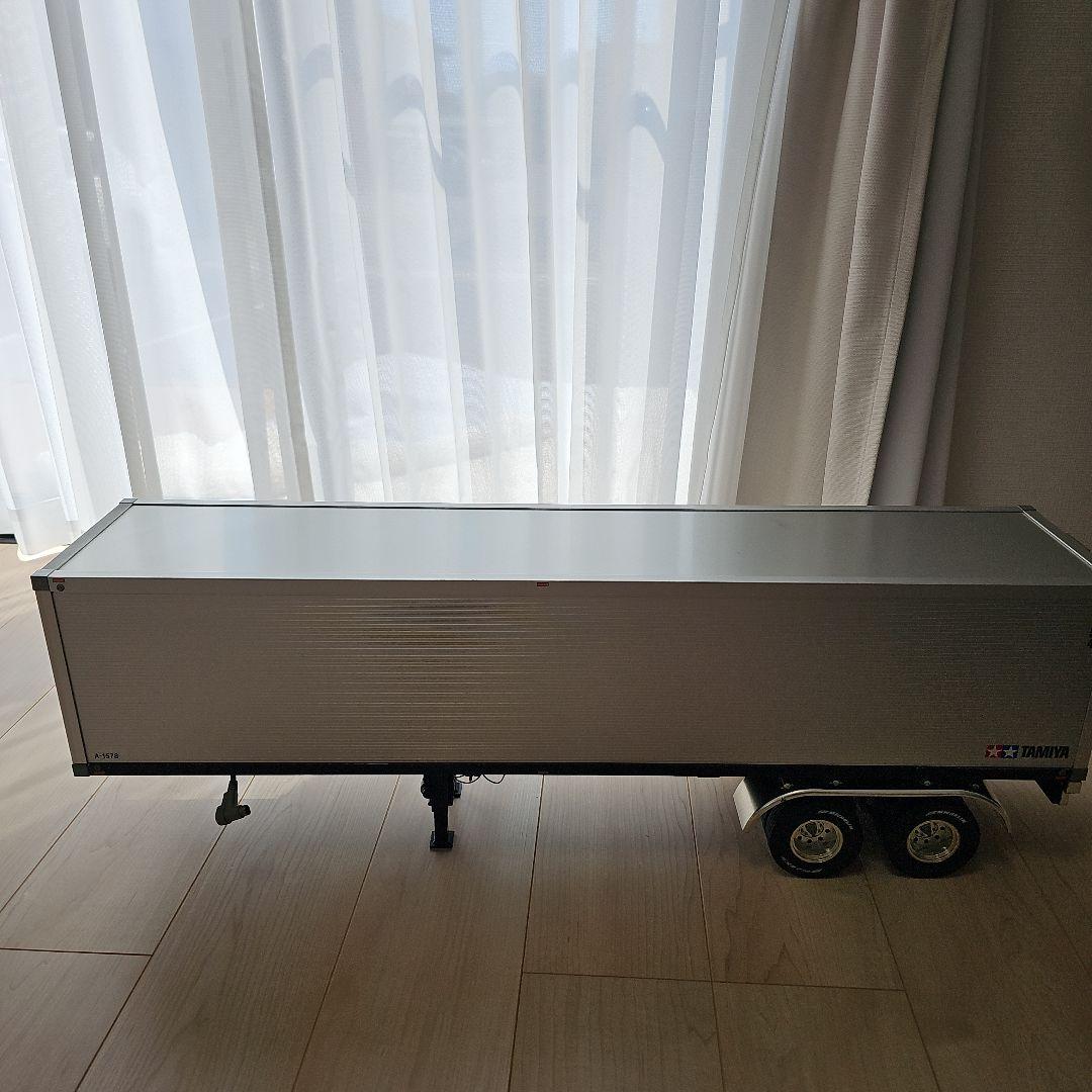 し*犬様 タミヤ　1/14パネルバンセミトレーラー　オートサポートレック付き　2