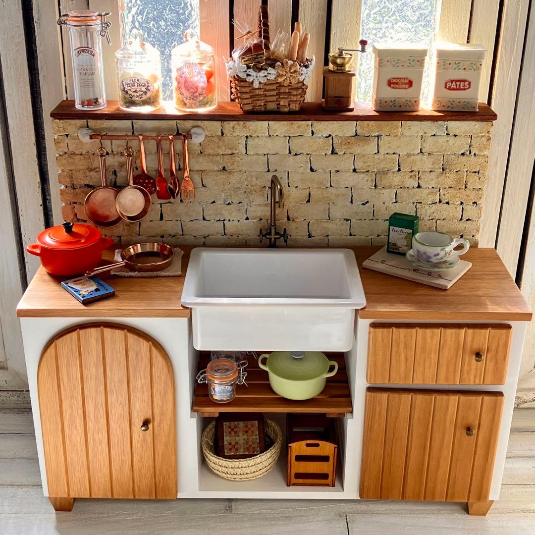 専用ページ　ミニチュア　ドール家具　キッチンシンク台