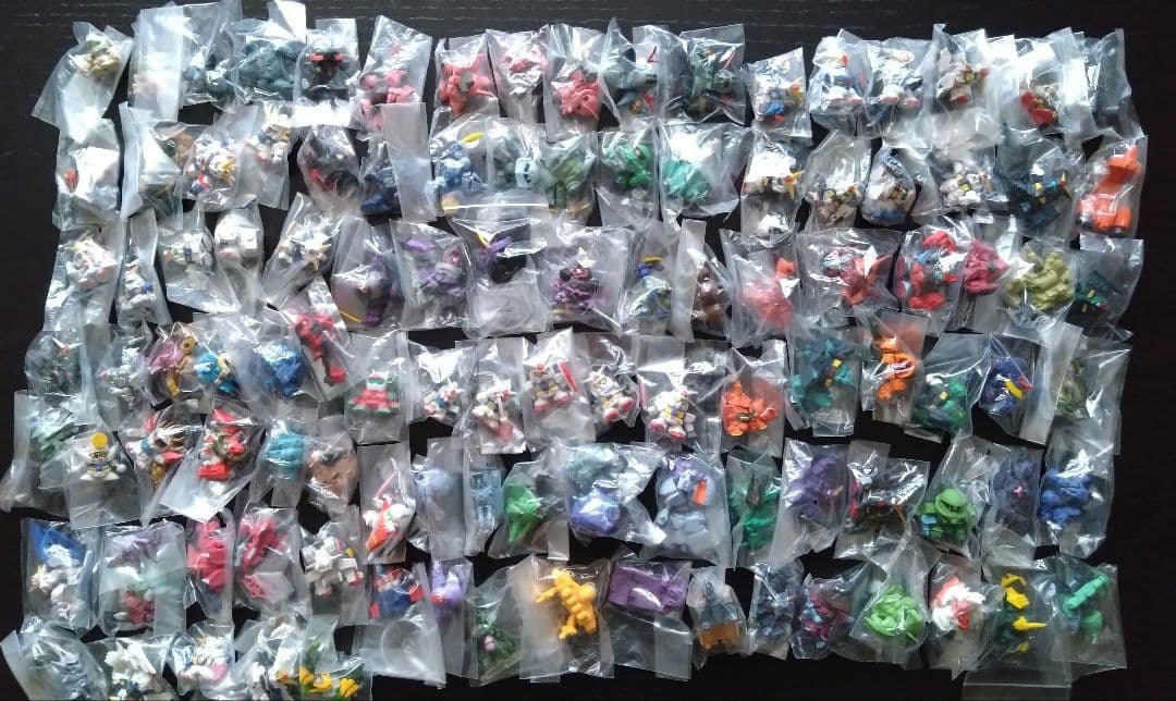 バンダイSDガンダムフルカラーステージダブり無し開封展示品109種セット