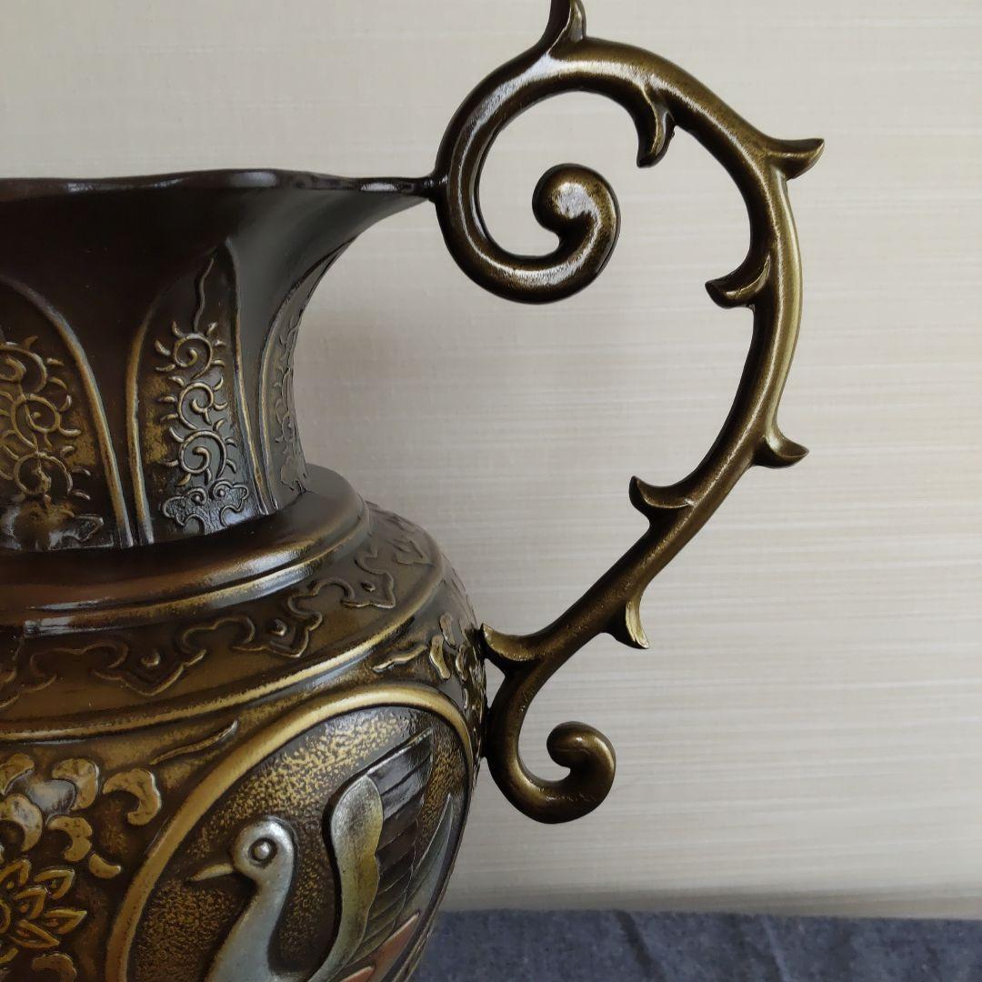 村田宏 伝統工芸品 花瓶 壺 置物 美術鋳物 骨董品