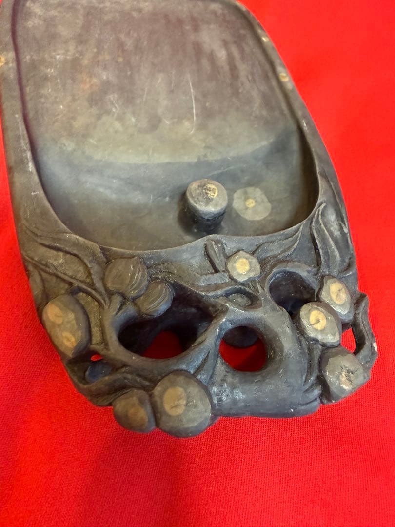 書道具 ★☆ 硯 古硯 端渓硯 すずり 中国美術 書道 端溪 雲龍紋硯 端溪硯