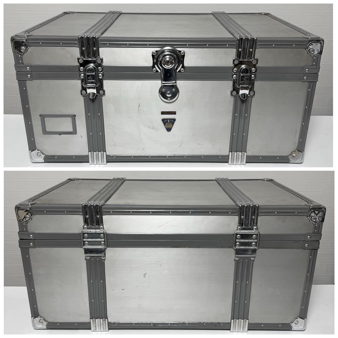 【貴重】三越 万国 アルミトランクケース コンテナボックス ボートトランク