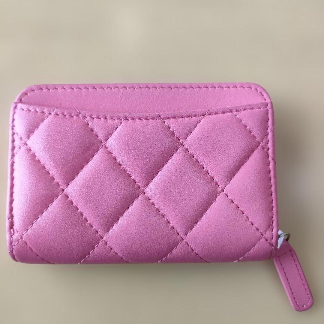 ♡CHANEL ♡ピンク♡ レザー ケース♡カードケース♡お財布♡