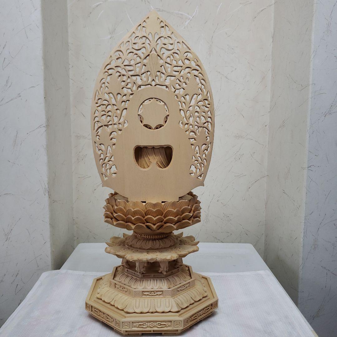 Ｂフライデー蔵出し特価仏像★ヒバ材 薬師如来坐像4.5寸★お薬師様総高さ50cm