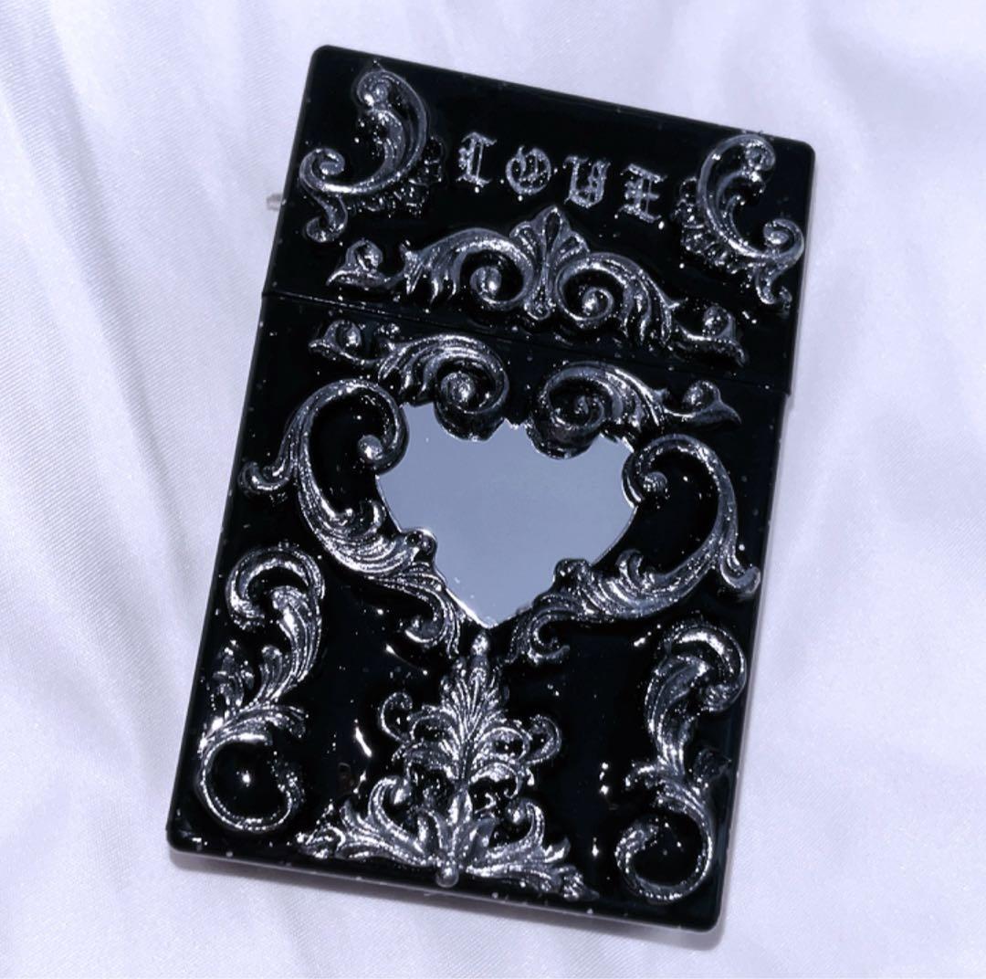 装飾的ライターケースとスマホケースセット