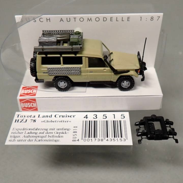 BUSCH トヨタ ランドクルーザー Crazy Cars 1/87ミニカー