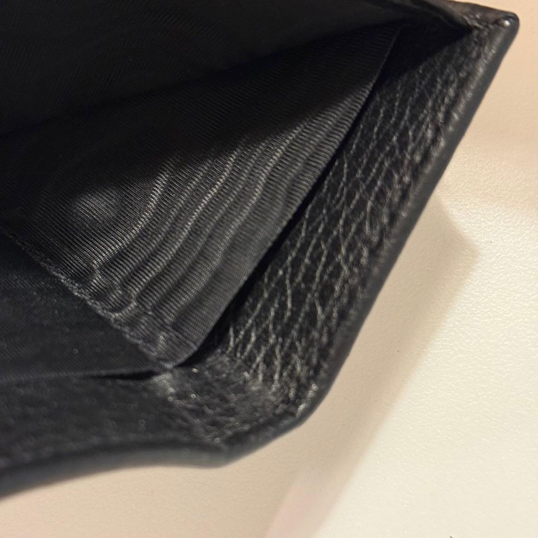 GUCCI グッチ GGマーモント コンパクト 三つ折り財布 ミニ財布 黒