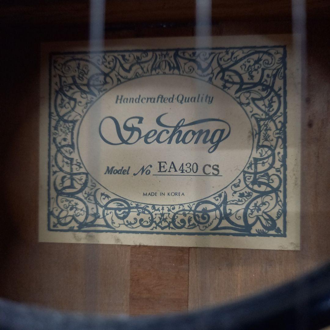 現状渡し Sechong エレアコ EA430 CS チェリーサンバースト