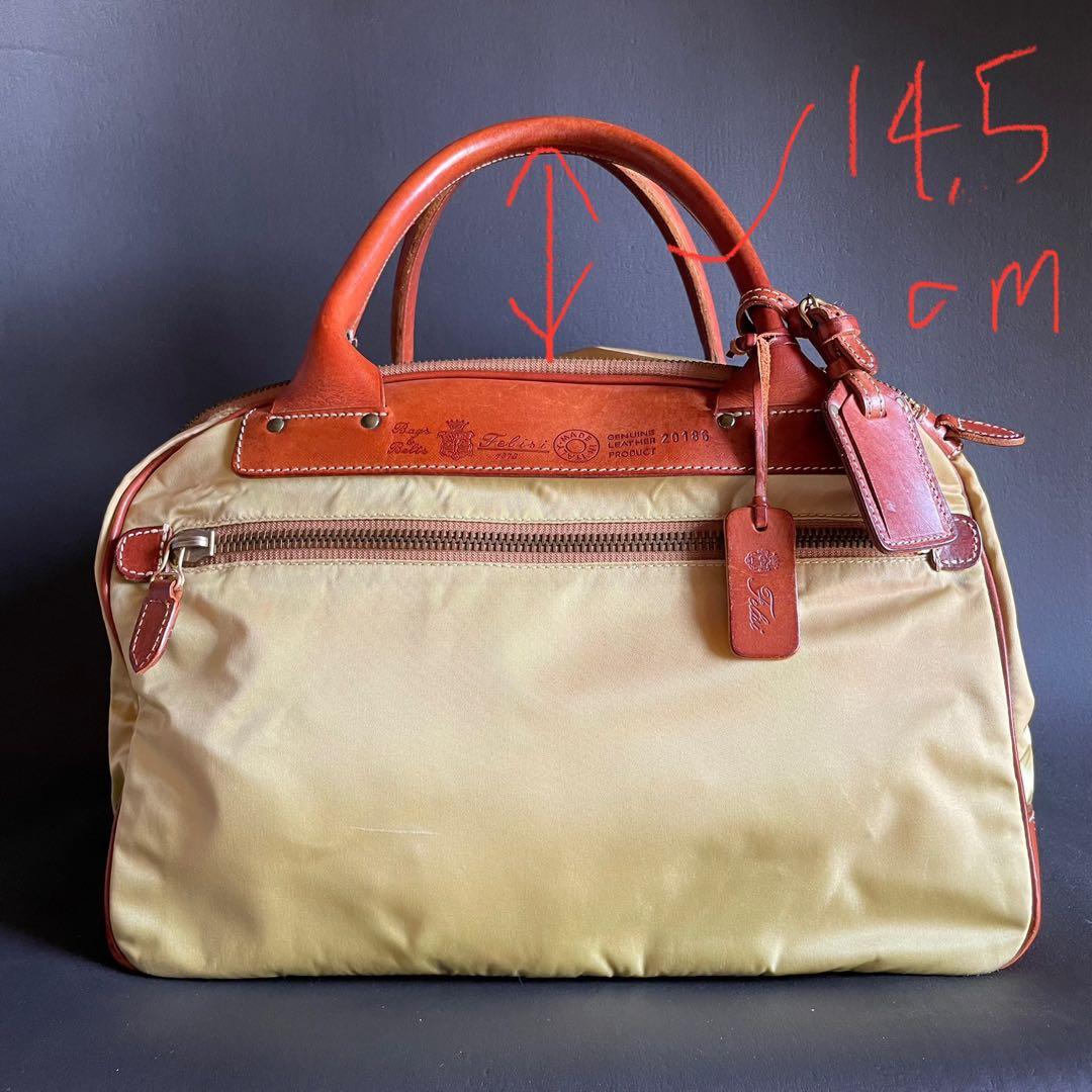 felisi フェリージ　2WAYボストンバッグ　Ｕ字型ファスナー