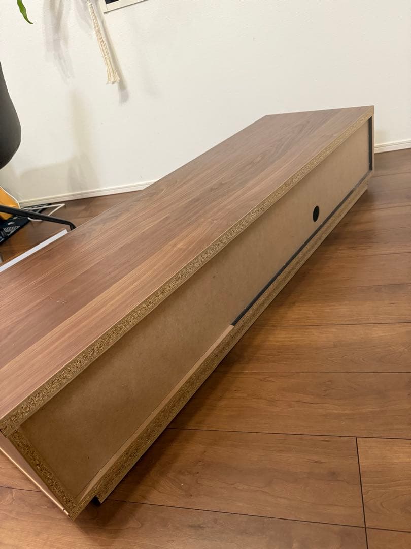 木製テレビ台 シンプルデザイン 収納付き