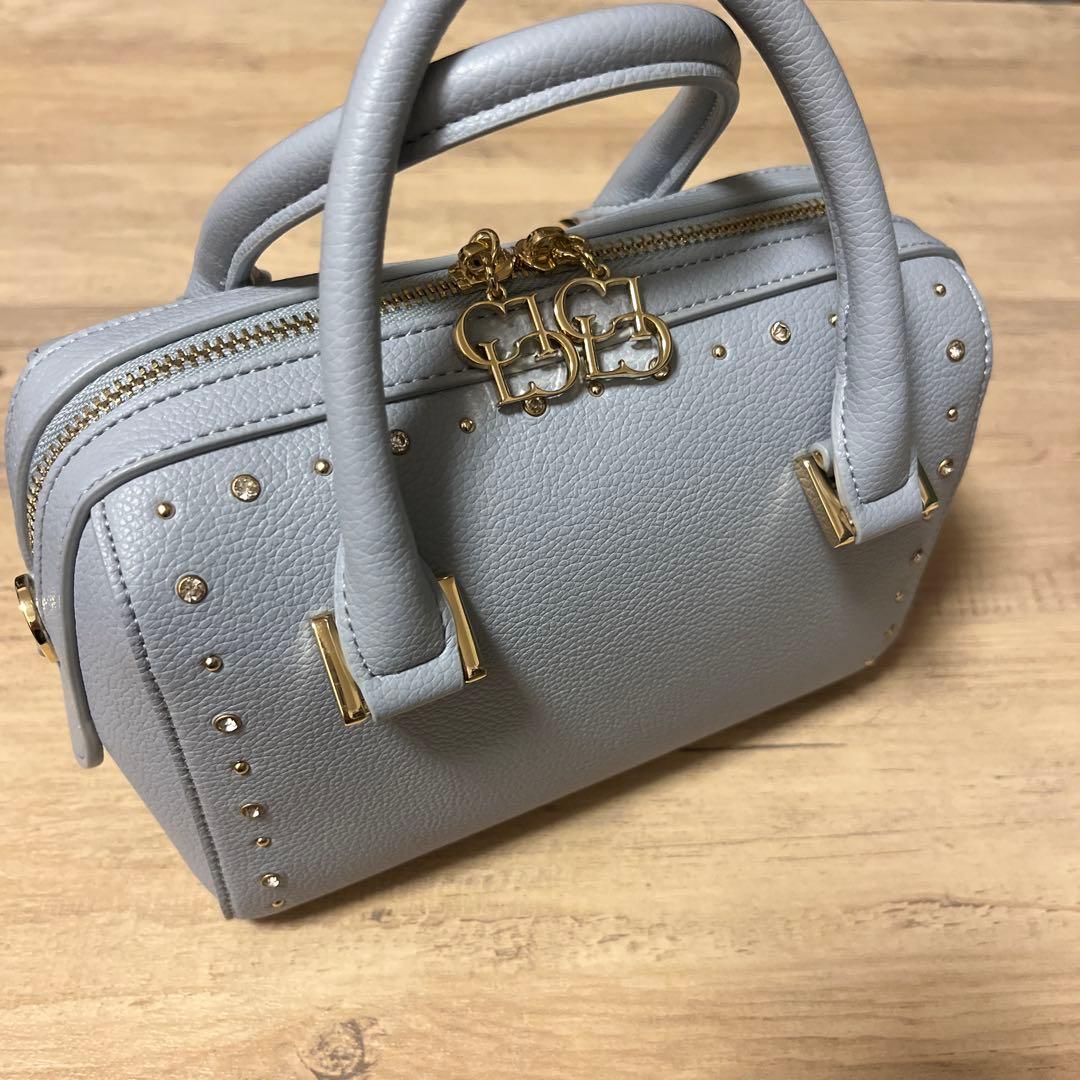 【美品】CELFORD リュタン ビジュースタッズボストンバッグ SAX