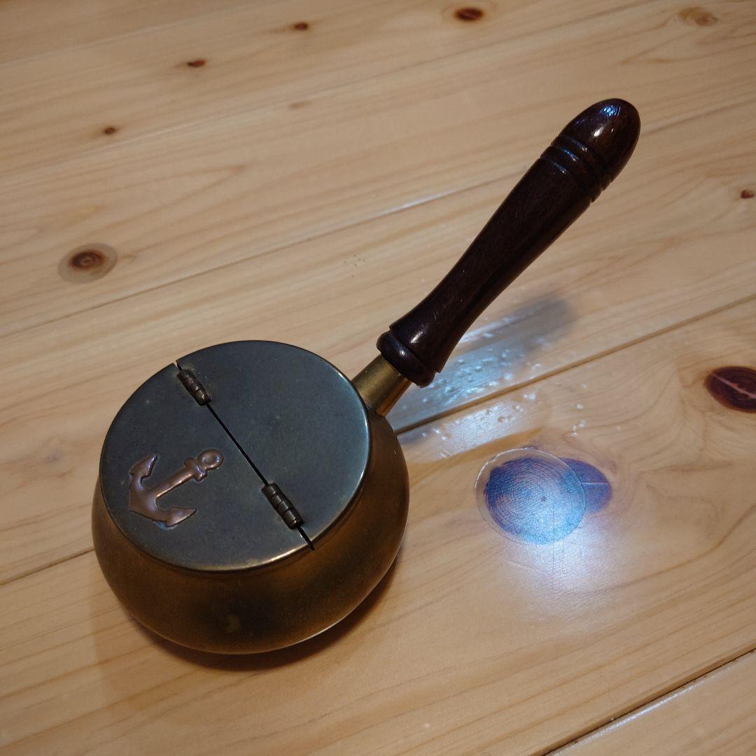 【帝国時代軍関係】海軍か？灰皿　本体直径最大約10㎝・本体高さ約5㎝