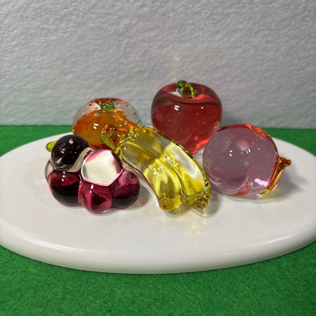 クリスタル野菜と果物　ガラス細工