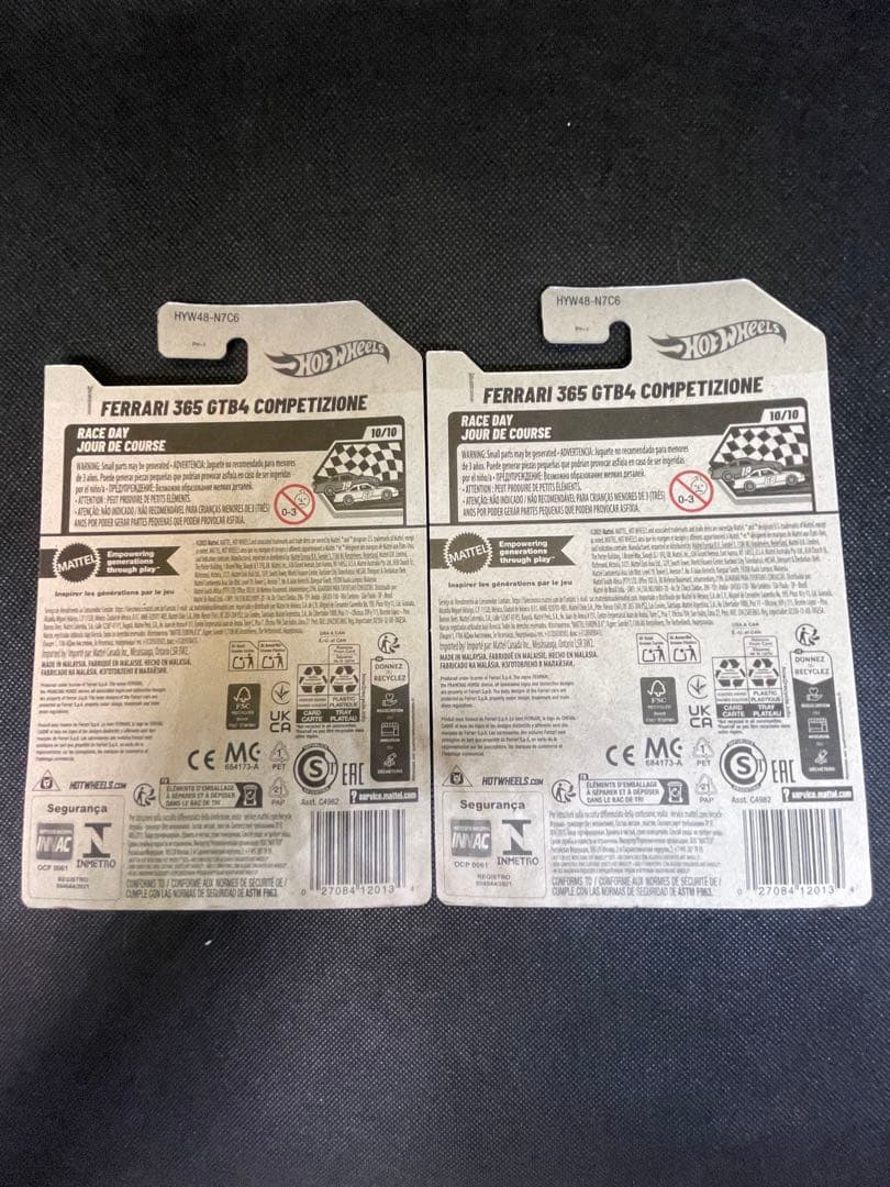 FERRARI 365 GTB4 COMPETIZIONE ×２ ホットウィール