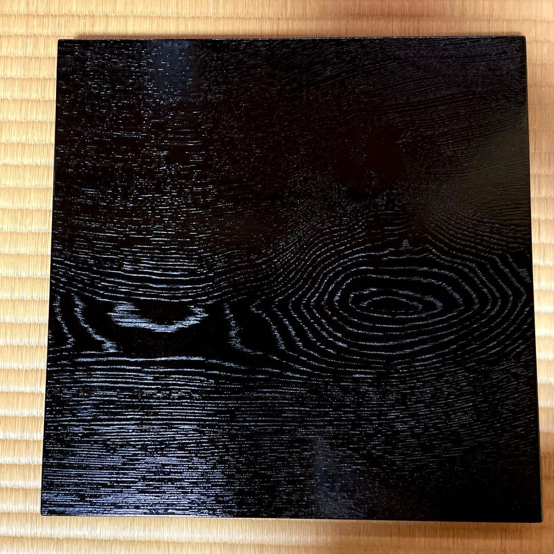 新品未使用品　柿合せ塗　本うるし塗り　小板　茶道　茶道具　風炉用敷板　花台