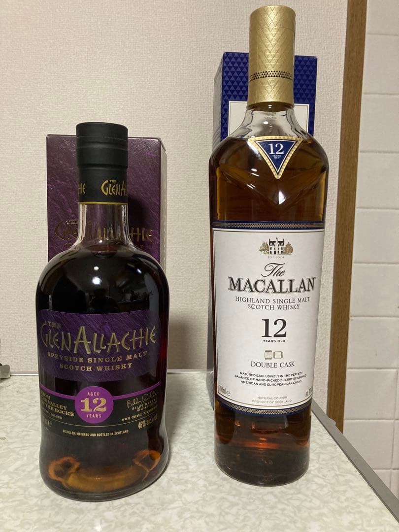 グレンアラヒー 12年 ザ マッカラン 12年 ダブルカスク 2本セット